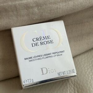 BNIB Dior - Crème de Rose Smoothing Plumping Lip Balm - Discontinued